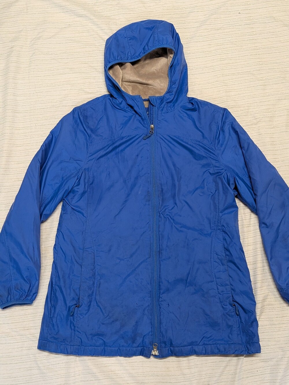 Women's L.L.Bean Performance Fleece Lined  Windbreaker Jacket, Blue, Medium